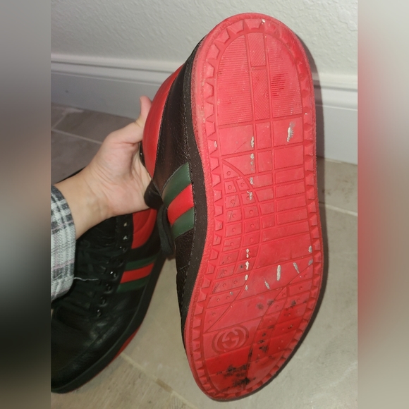 Authentic Gucci men shoes hightop 10 1/2 US - Picture 7 of 14